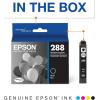 imageEPSON 288 DURABrite Ultra Ink Standard Capacity Black Cartridge T288120S Works with Expression XP330 XP430 XP434 XP340 XP440 XP4461 Count Pack of 2