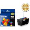 imageEPSON 288 DURABrite Ultra Ink Standard Capacity Color Combo Pack T288520S Works with Expression XP330 XP430 XP434 XP340 XP440 XP446