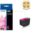 imageEPSON 312 Claria Photo HD Ink Standard Capacity Magenta Cartridge T312320S Works with Expression Photo XP8500 XP8600 XP8700 XP150001 Count Pack of 1