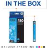 imageEPSON 410 Claria Premium Ink Standard Capacity Cyan Cartridge T410220S Works with Expression Premium XP530 XP630 XP640 XP7100 XP830