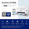 imageEpson EcoTank ET4850 Wireless AllinOne CartridgeFree Supertank Printer with Scanner Copier Fax ADF and Ethernet White RenewedET4850W Renewed