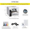 imageEpson EcoTank Pro ET5880 Wireless Color AllinOne Supertank Printer with Scanner Copier Fax Ethernet and PCLPostscript WhiteET5800