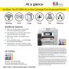 imageEpson EcoTank Pro ET5880 Wireless Color AllinOne Supertank Printer with Scanner Copier Fax Ethernet and PCLPostscript WhiteET5800