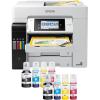 imageEpson EcoTank Pro ET5880 Wireless Color AllinOne Supertank Printer with Scanner Copier Fax Ethernet and PCLPostscript WhiteET5850  ET2850 Printer
