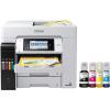imageEpson EcoTank Pro ET5880 Wireless Color AllinOne Supertank Printer with Scanner Copier Fax Ethernet and PCLPostscript WhiteET5880  T542 Ink  EPSON T542
