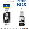 imageEpson EcoTank Pro ET5880 Wireless Color AllinOne Supertank Printer with Scanner Copier Fax Ethernet and PCLPostscript WhiteET5880  T542 Ink  EPSON T542