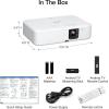imageEpson EpiqVision Flex COFH02 Full HD 1080p Smart Streaming Portable Projector 3Chip 3LCD 3000 Lumen ColorWhite Brightness Android TV Bluetooth 5W Speaker Home EntertainmentCOFH02 Renewed
