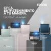 imageEpson EpiqVision Mini EF21 Portable Smart Laser Projector Bright 1000 Lumens FHD 1080p HDR 3Chip 3LCD Google TV Netflix Stereo Speakers Family PartyOutdoor BackyardHome Theater  White