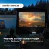 imageEpson EpiqVision Mini EF21 Portable Smart Laser Projector Bright 1000 Lumens FHD 1080p HDR 3Chip 3LCD Google TV Netflix Stereo Speakers Family PartyOutdoor BackyardHome Theater  White