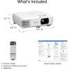 imageEpson Home Cinema 980 3Chip 3LCD 1080p Projector 4000 Lumens Color and White Brightness StreamingGamingHome Theater BuiltIn Speaker Auto Picture Skew 160001 Contrast 2 HDMI PortsNew Model