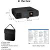imageEpson Pro EX11000 3Chip 3LCD Full HD 1080p Wireless Laser Projector 4600 Lumens ColorWhite Brightness Miracast 2 HDMI Ports USB Power for Streaming Builtin 16W Speaker
