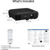 imageEpson Pro EX9270 Wireless 1080p 3LCD Projector 4100 Lumens Color and White Brightness Apple AirPlay Miracast Stream from Phone and Laptop 2 HDMI Ports 16x Optical Zoom BuiltIn SpeakerNew Model