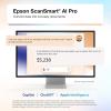 imageEpson RapidReceipt RR70W Wireless Mobile Color Receipt ampamp Document Scanner with ScanSmart AI PRO Receipt Management ampamp PDF Software for PC ampamp Mac RenewedRR70W  Renewed