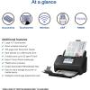 imageEpson Workforce ES580W Wireless Color Duplex Desktop Document Scanner for PC and Mac with 100sheet Auto Document Feeder ADF and Intuitive 43quot Touchscreen Full 1Year Limited Warranty Renewed