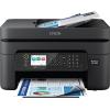 imageEpson Workforce WF2960 Wireless AllinOne Printer with Scan Copy Fax Auto Document Feeder Automatic 2Sided Printing 24quot Touchscreen Display 150Sheet Paper Tray and EthernetBlackPrinter