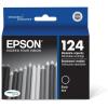 imageEPSON 124 DURABrite Ultra Ink Standard Capacity Black Cartridge T124120S Works with Stylus NX125 NX127 NX130 NX230 NX330 NX420 NX430 WorkForce WF320 WF323 WF325 WF435Black
