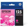 imageEPSON 125 DURABrite Ultra Ink Standard Capacity Magenta Cartridge T125320S Works with Stylus NX125 NX127 NX130 NX230 NX420 NX530 NX625 WorkForce WF320 WF323 WF325 WF520