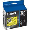 imageEPSON 126 DURABrite Ultra Ink Black Dual Cartridge For WF3520 WF3530 WF3540 WF520 WF545 WF630 WF633 WF635 WF645 WF7010 WF7510 WF7520 WF840 WF845 and other select modelsInk