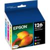 imageEPSON 126 DURABrite Ultra Ink Color Combo Pack For WF3520 WF3530 WF3540 WF520 WF545 WF630 WF633 WF635 WF645 WF7010 WF7510 WF7520 WF840 WF845 and other select modelsColor Combo Pack