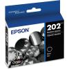 imageEPSON 202 Claria Ink Standard Capacity Black Cartridge T202120S Works with WorkForce WF2860 Expression XP5100Black