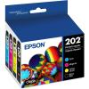 imageEPSON 202 Claria Ink Standard Capacity Black ampamp Color Cartridge Combo Pack T202120BCS Works with WorkForce WF2860 Expression XP5100