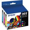 imageEPSON 202 Claria Ink Standard Capacity Color Combo Pack T202520S Works with WorkForce WF2860 Expression XP5100