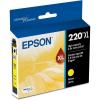 imageEPSON 220 DURABrite Ultra Ink High Capacity Black Cartridge T220XL120S Works with WorkForce WF2630 WF2650 WF2660 WF2750 WF2760 Expression XP320 XP420 XP424Yellow