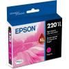 imageEPSON 220 DURABrite Ultra Ink High Capacity Black Cartridge T220XL120S Works with WorkForce WF2630 WF2650 WF2660 WF2750 WF2760 Expression XP320 XP420 XP424Magenta