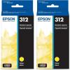 imageEPSON 312 Claria Photo HD Ink Standard Capacity Yellow Cartridge T312420S Works with Expression Photo XP8500 XP8600 XP8700 XP150001 Count Pack of 2
