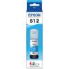 imageEPSON 512 EcoTank Ink Ultrahigh Capacity Bottle Magenta T512320S Works with EcoTank ET7700 ET7750Cyan