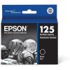 imageEpson 125 DURABrite Ultra Ink Standard Capacity Black Cartridge T125120S Works with Stylus NX125 NX127 NX130 NX230 NX420 NX530 NX625 Workforce WF320 WF323 WF325 WF520