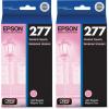 imageEpson 277 Claria Photo HD Ink Standard Capacity Light Magenta Cartridge T277620 Works with Expression Photo XP850 XP860 XP950 XP960 XP9701 Count Pack of 2