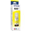imageEpson 522 EcoTank Ink Ultrahigh Capacity Bottle Yellow T522420S Works with EcoTank ET2400 ET2720 ET2800 ET2803 ET2840 ET4700 ET4800 ET4810