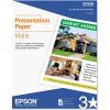 imageEpson S041062 Matte Presentation Paper 27 lbs Matte 812 x 11 Pack of 100 SheetsWhite