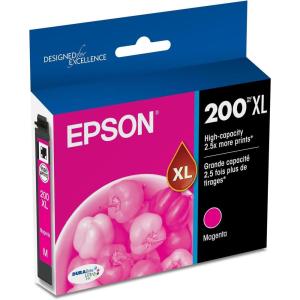 imageEPSON 200 DURABrite Ultra Ink High Capacity Cyan Cartridge T200XL220S Works with WorkForce WF2520 WF2530 WF2540 Expression XP200 XP300 XP310 XP400 XP410Magenta