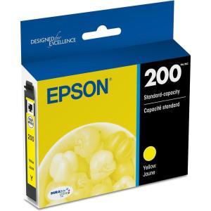 imageEPSON 200 DURABrite Ultra Ink Standard Capacity Black Dual Cartridge Pack T200120D2 Works with WorkForce WF2520 WF2530 WF2540 Expression XP200 XP300 XP310 XP400 XP410Yellow