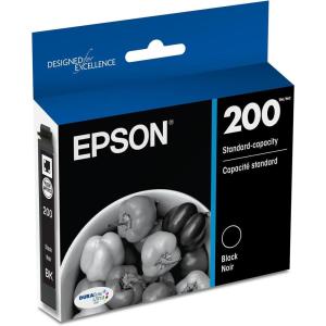 imageEPSON 200 DURABrite Ultra Ink Standard Capacity Black Dual Cartridge Pack T200120D2 Works with WorkForce WF2520 WF2530 WF2540 Expression XP200 XP300 XP310 XP400 XP410Black