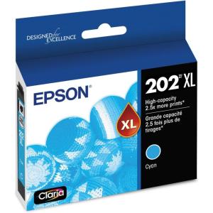 imageEPSON 202 Claria Ink High Capacity Yellow Cartridge T202XL420S Works with WorkForce WF2860 Expression XP5100Cyan