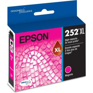 imageEPSON 252 DURABrite Ultra Ink High Capacity Magenta Cartridge T252XL320S Works with WorkForce WF3620 WF3640 WF7110 WF7610 WF7620 WF7710 WF7720 WF7210