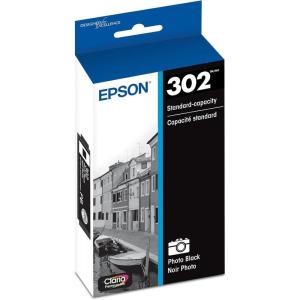 imageEPSON 302 Claria Premium Ink Standard Capacity T302020S Works with Expression Premium XP6000 XP6100Photo Black