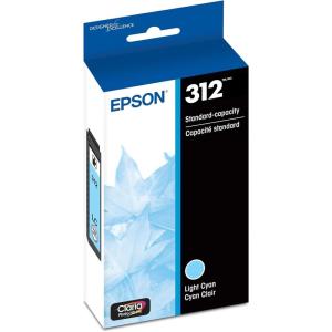imageEPSON 312 Claria Photo HD Ink Standard Capacity Light Cyan Cartridge T312520S Works with Expression Photo XP8500 XP8600 XP8700 XP15000