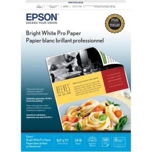 imageEpson Bright White Pro Paper  S0415864 85quot x 11quot 500 sheetsValue not found