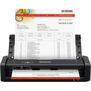 imageEpson ES300WR Wireless Color Portable Duplex Document Scanner Accounting Edition for PC and Mac Auto Document Feeder ADF