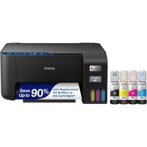 imageEpson EcoTank ET2400 Wireless Color AllinOne CartridgeFree Supertank Printer with Scan and Copy  Easy Everyday Home Printing BlackAllinOne Printer