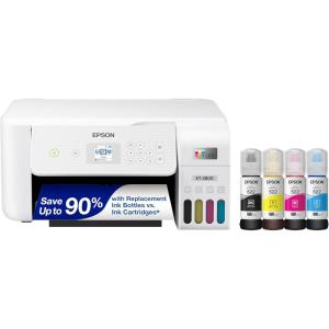 imageEpson EcoTank ET2800 Wireless Color AllinOne CartridgeFree Supertank Printer with Scan and Copy  The Ideal Basic Home Printer  Black MediumWhite