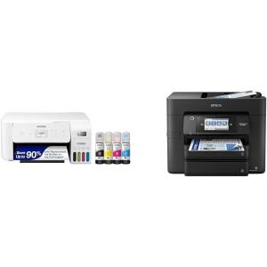 imageEpson EcoTank ET2803 Wireless Color AllinOne CartridgeFree Supertank Printer with Scan Copy and AirPrint SupportWhite