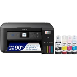 imageEpson EcoTank ET2850 Wireless Color AllinOne CartridgeFree Supertank Printer with Scan Copy and Auto 2Sided Printing  White MediumBlack