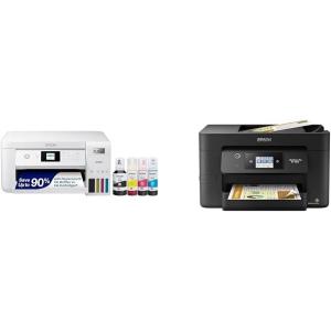 imageEpson EcoTank ET2850 Wireless Color AllinOne CartridgeFree Supertank Printer with Scan Copy and Auto 2sided Printing  White RenewedWhite