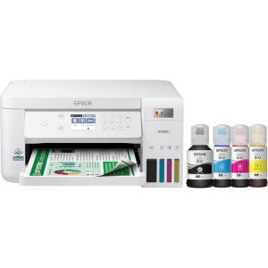 imageEpson EcoTank ET3830 Wireless Color AllinOne CartridgeFree Supertank Printer with Scan Copy Auto 2Sided Printing and Ethernet  The Perfect Printer Productive FamiliesWhitePrinter