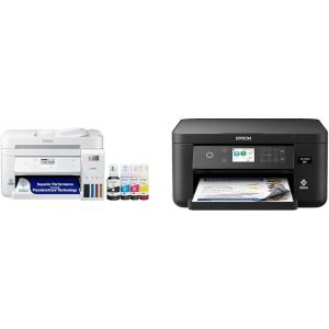 imageEpson EcoTank ET3843 Wireless Color AllinOne CartridgeFree Supertank Printer with Scanner Copier ADF and Ethernetfor The Ultimate Home Office WhiteET3850